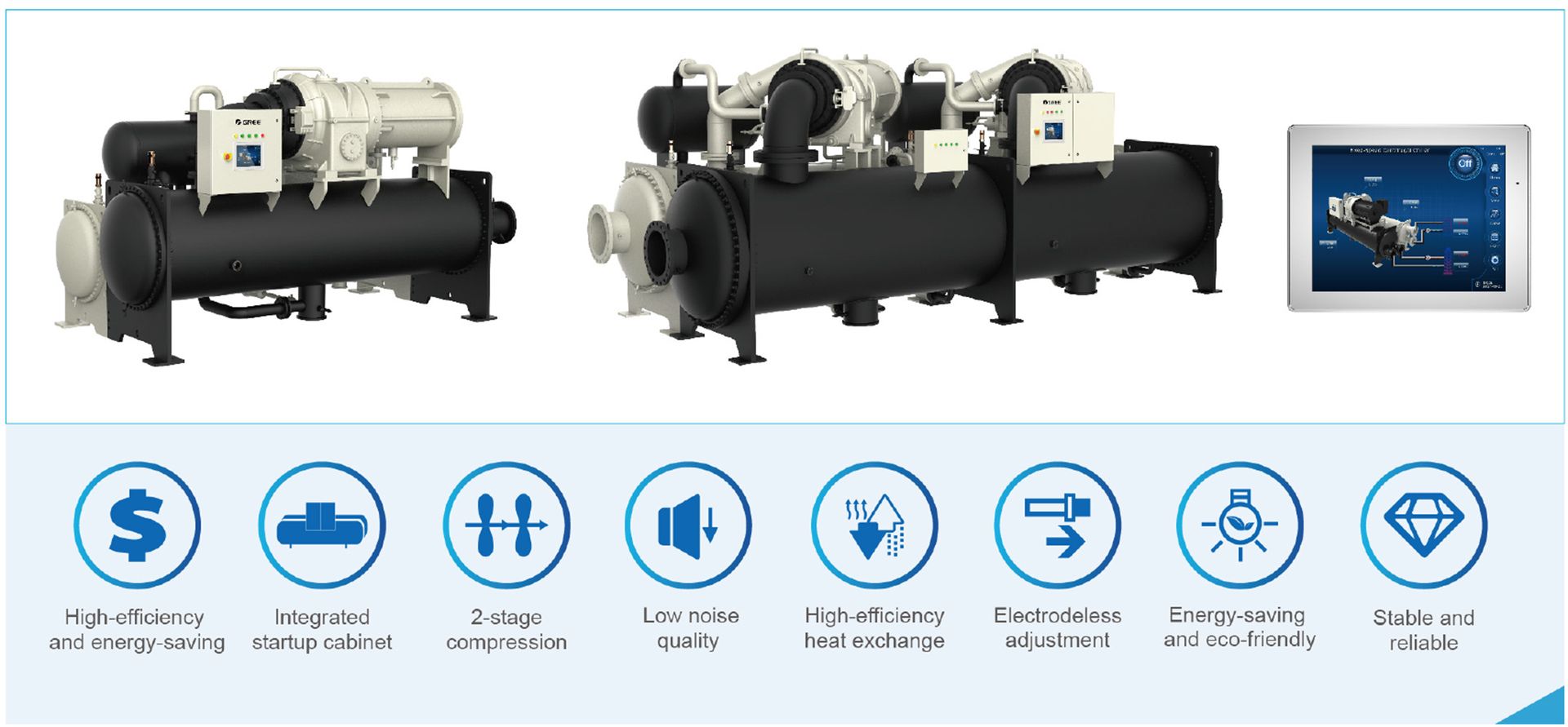 product commercial ce series centrifugal chiller features