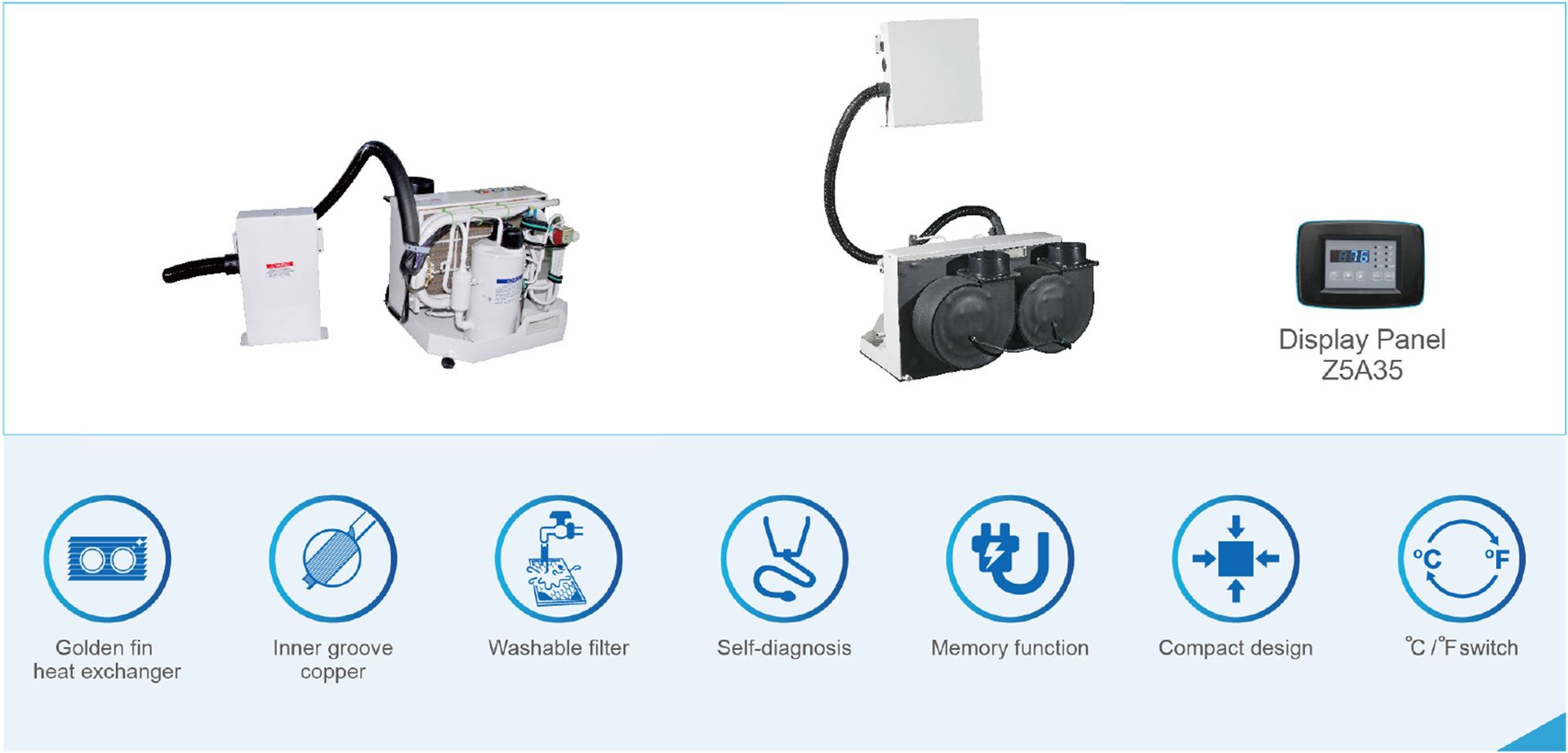 product commercial marine air conditioner features